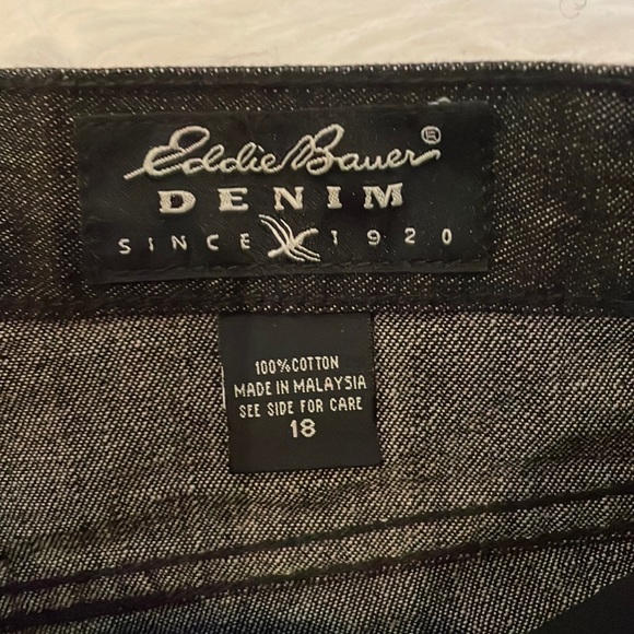 EDDIE BAUER WOMENS BLACK DENIM - Picture 10 of 15